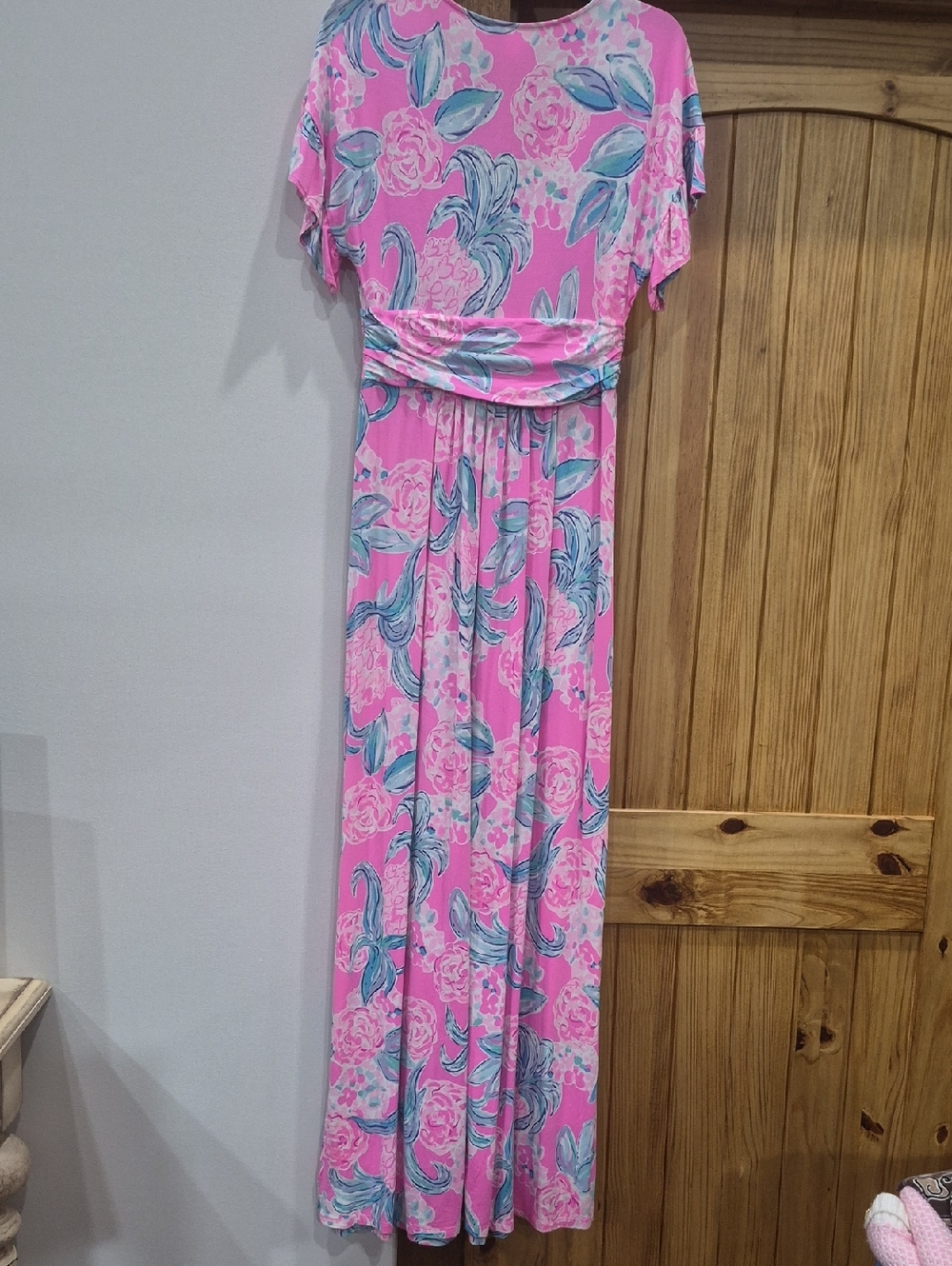 Lilly Pulitzer Jesse Flutter Maxi Dress In Pinking Positive Size Medium - Picture 3 of 5